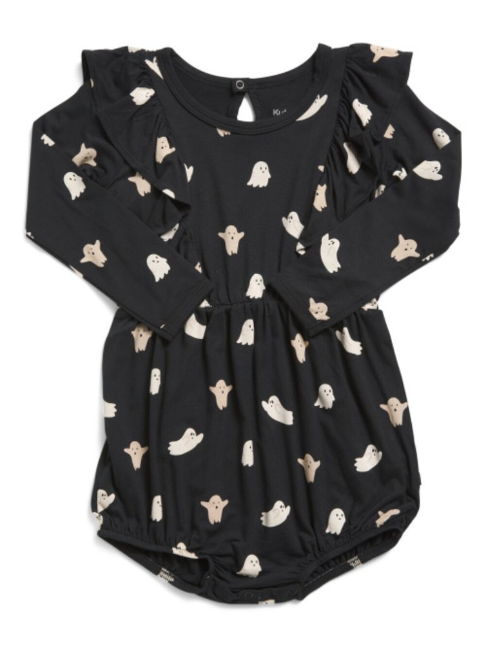 KYTE BABY Toddler Girls Long Sleeve Boo Bubble Romper - Size 2T - NWT